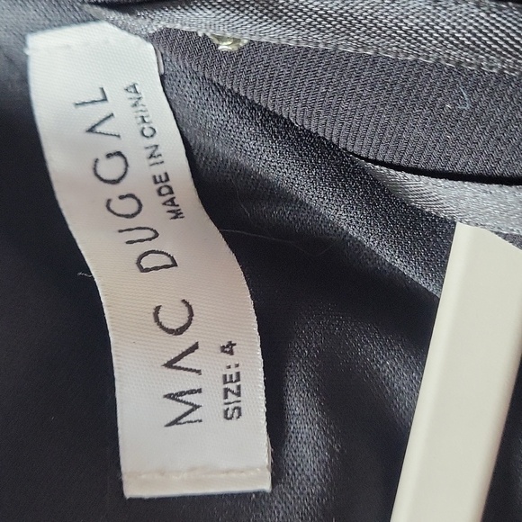 Mac Duggal 67874 Black With Rhinestones 4 NWT - Picture 3 of 6